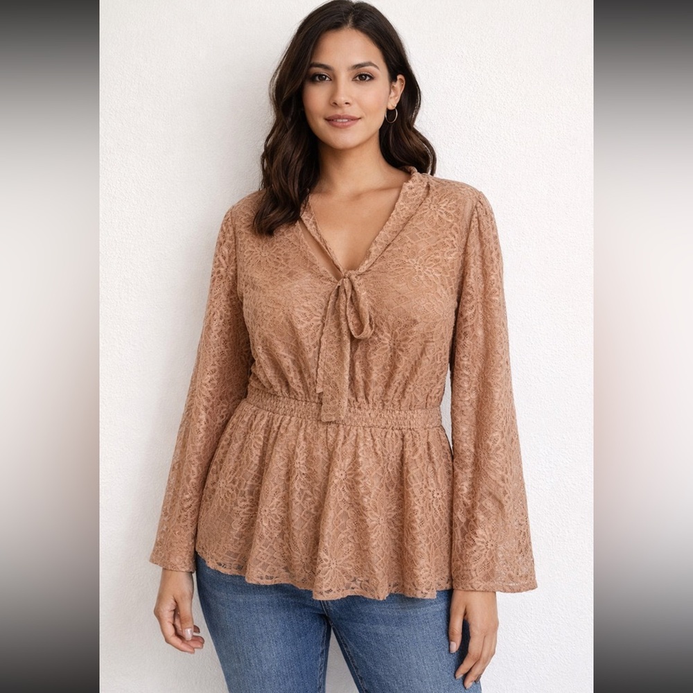 City Chic Wander Lace Top NWT